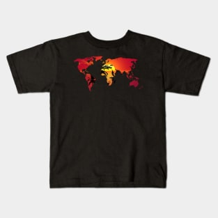 Beautiful Sunset Around the World Kids T-Shirt